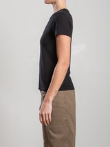 Hazel Tee in Cashmere Jersey - Black