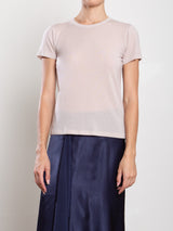 Hazel Tee in Cashmere Jersey - Nude