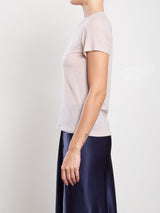 Hazel Tee in Cashmere Jersey - Nude