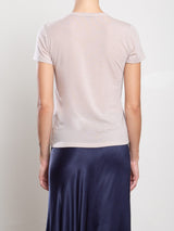 Hazel Tee in Cashmere Jersey - Nude