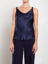 Paloma Top in Vintage Satin - Night