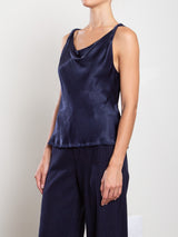 Paloma Top in Vintage Satin - Night