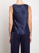 Paloma Top in Vintage Satin - Night