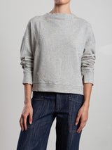 Irene Crewneck in Distressed Heather Grey