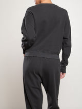 Irene Crewneck in French Terry - Vintage Black