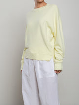 Irene Crewneck in French Terry - Zest