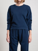 Irene Crewneck in French Terry - Admiral