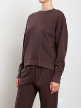 Irene Crewneck in French Terry - Bittersweet