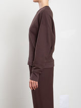 Irene Crewneck in French Terry - Bittersweet