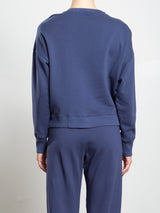 Irene Crewneck in French Terry - Blueberry