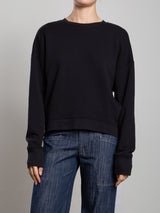Irene Crewneck in French Terry - Black
