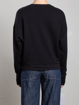 Irene Crewneck in French Terry - Black