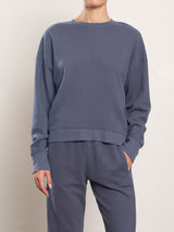 Irene Crewneck in French Terry - Denim