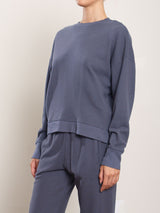 Irene Crewneck in French Terry - Denim