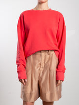 Irene Crewneck in French Terry - Poppy