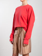 Irene Crewneck in French Terry - Poppy