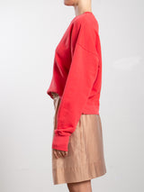 Irene Crewneck in French Terry - Poppy