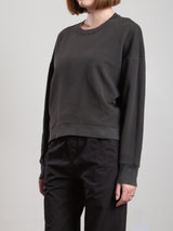 Irene Crewneck in French Terry - Vintage Black