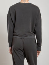 Irene Crewneck in French Terry - Vintage Black