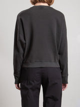 Irene Crewneck in French Terry - Vintage Black