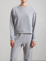 Irene Crewneck in French Terry - Heather Grey