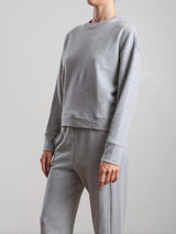 Irene Crewneck in French Terry - Heather Grey