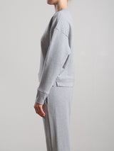 Irene Crewneck in French Terry - Heather Grey