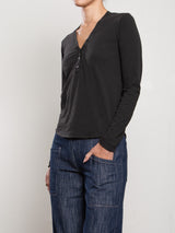 Ari Tee in Supima Slub - Vintage Black
