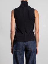 Maya Turtleneck in Cashmere Jersey - Black