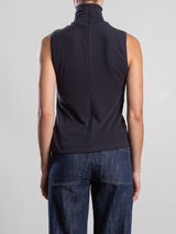 Maya Turtleneck in Cashmere Jersey - Carbon