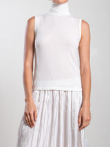 Maya Turtleneck in Cashmere Jersey - Ivory