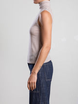 Maya Turtleneck in Cashmere Jersey - Nude