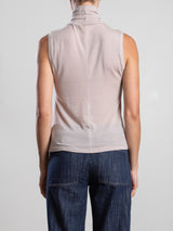 Maya Turtleneck in Cashmere Jersey - Nude