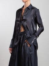 Vera Shirt in Lustre - Graphite