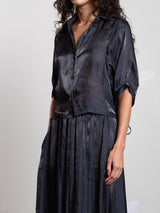 Chloe Shirt in Lustre - Graphite