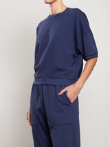 Josie Sweatshirt in French Terry - Blueberry