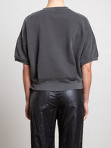 Josie Sweatshirt in French Terry - Vintage Black
