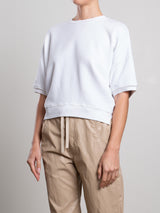 Josie Sweatshirt in French Terry - White