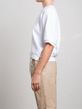 Josie Sweatshirt in French Terry - White