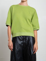 Josie Sweatshirt in French Terry - Lime