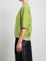 Josie Sweatshirt in French Terry - Lime