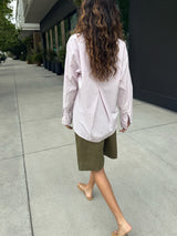 Marvin Shirt in Hudson Stripe - Light Pink