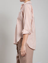 Marvin Shirt in Riviera Stripe - Light Pink