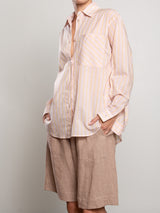 Marvin Shirt in Riviera Stripe - Light Pink