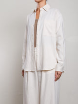 Marvin Shirt in Linen Twill - Bone