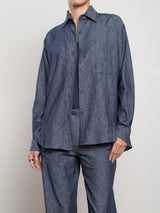 Marvin Shirt in Linen Twill - Night