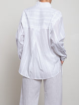 Marvin Shirt in Cotton Embroidery - White