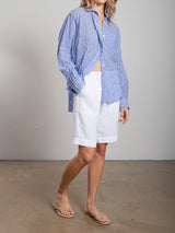 Marvin Shirt in Marin Stripe - Blue