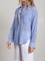 Marvin Shirt in Marin Stripe - Blue