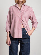 Marvin Shirt in Candy Stripe - Red/White